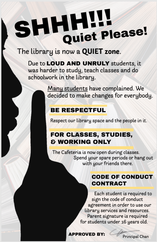 Image of person making action for quiet. 